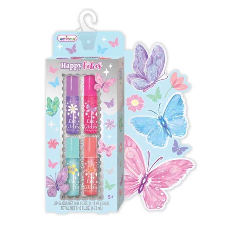 Happy Vibes Lip Gloss – Tie Dye Butterfly
