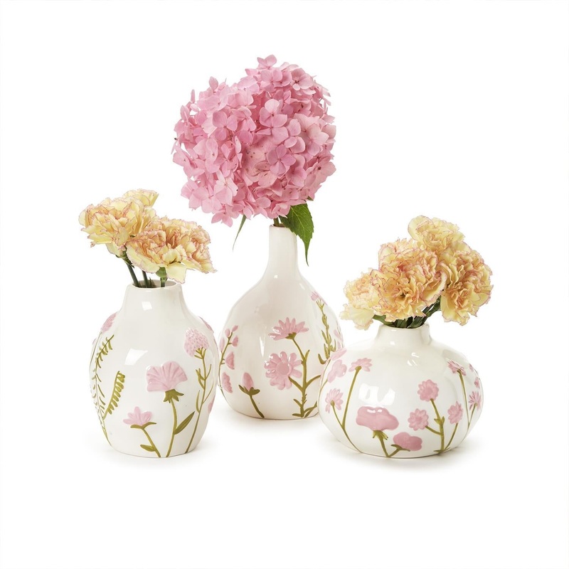 Pink Floral Vase