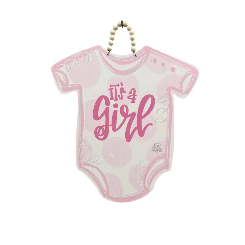 Pink Onesie Door Hanger