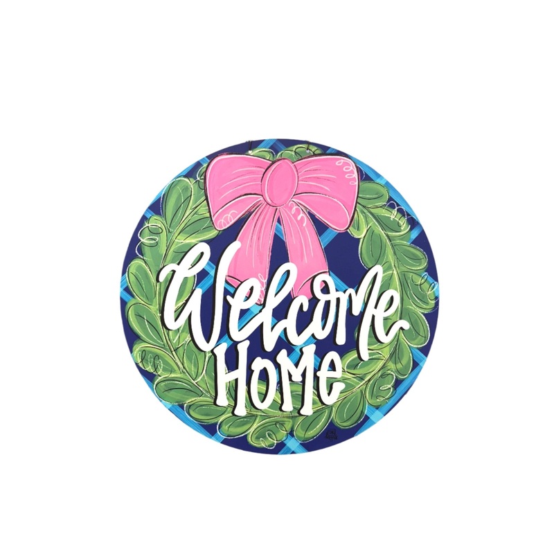 Welcome Home Bow Door Hanger