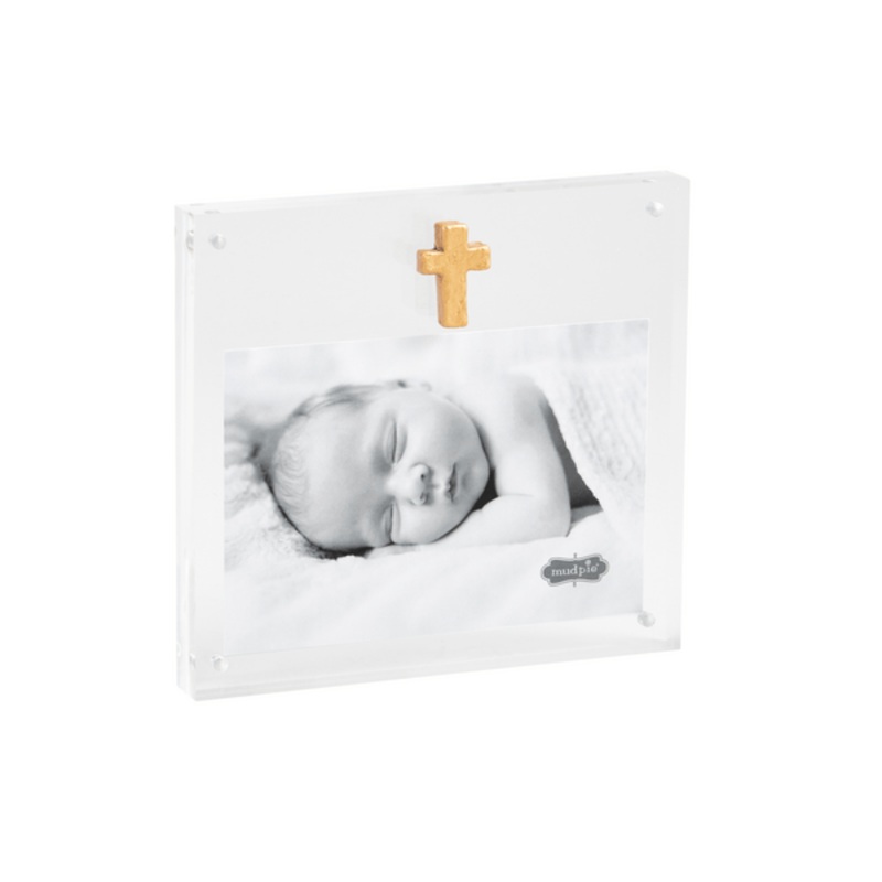 Acrylic Frame w/ Gold Cross