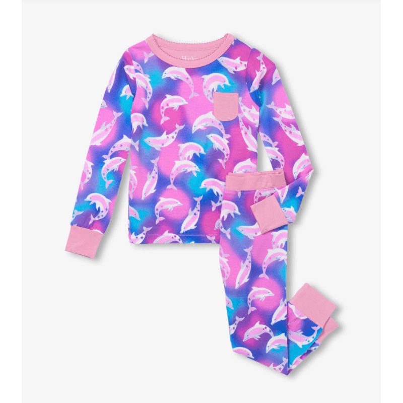 Airbrush Dolphins Bamboo Pajama Set
