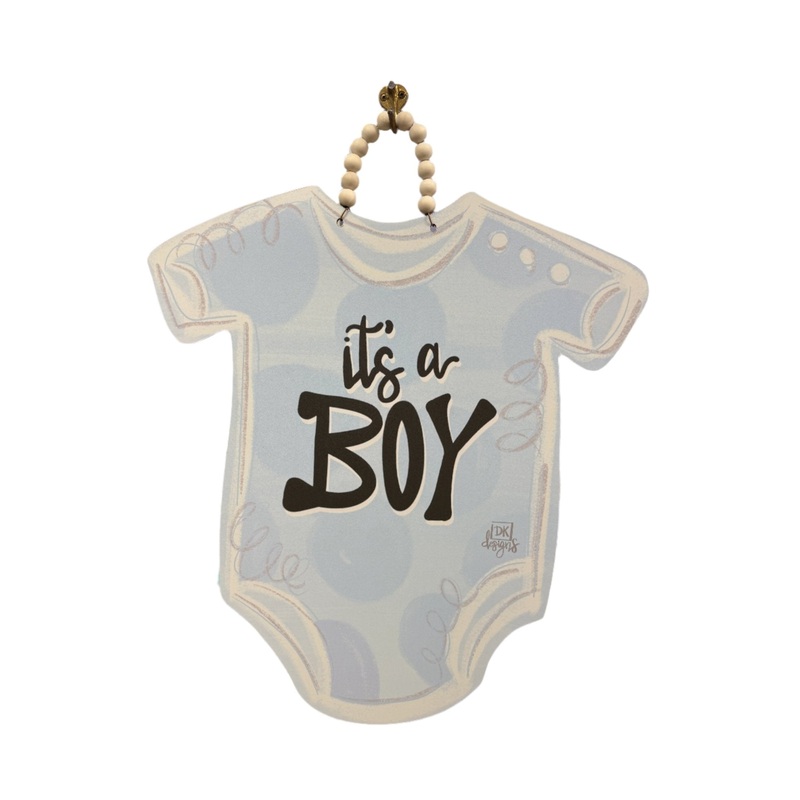 Blue Onesie Door Hanger