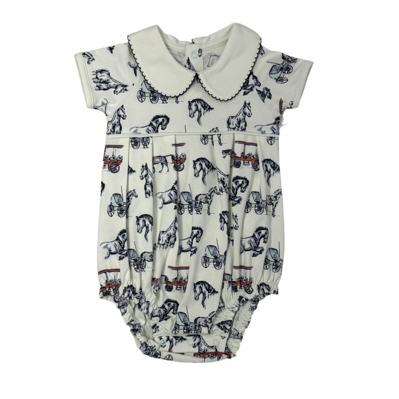 Boys Pleated Bubble – Horse Sketches