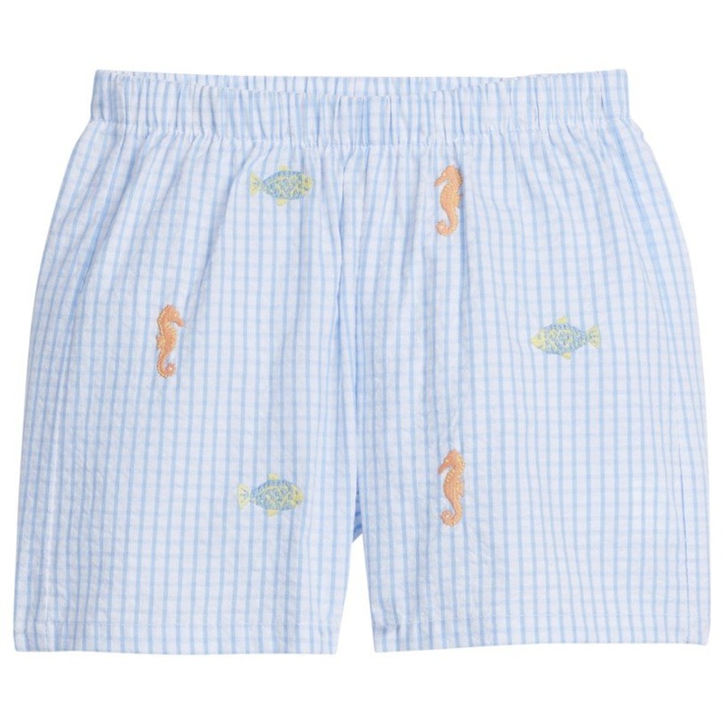 Embroidered Basic Short – Fish