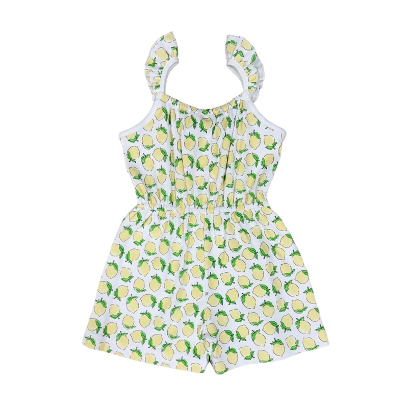 Girls A/S Romper – Lemons
