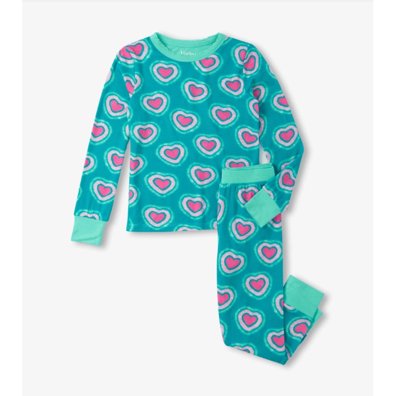 Glowing Hearts Bamboo Pajama Set
