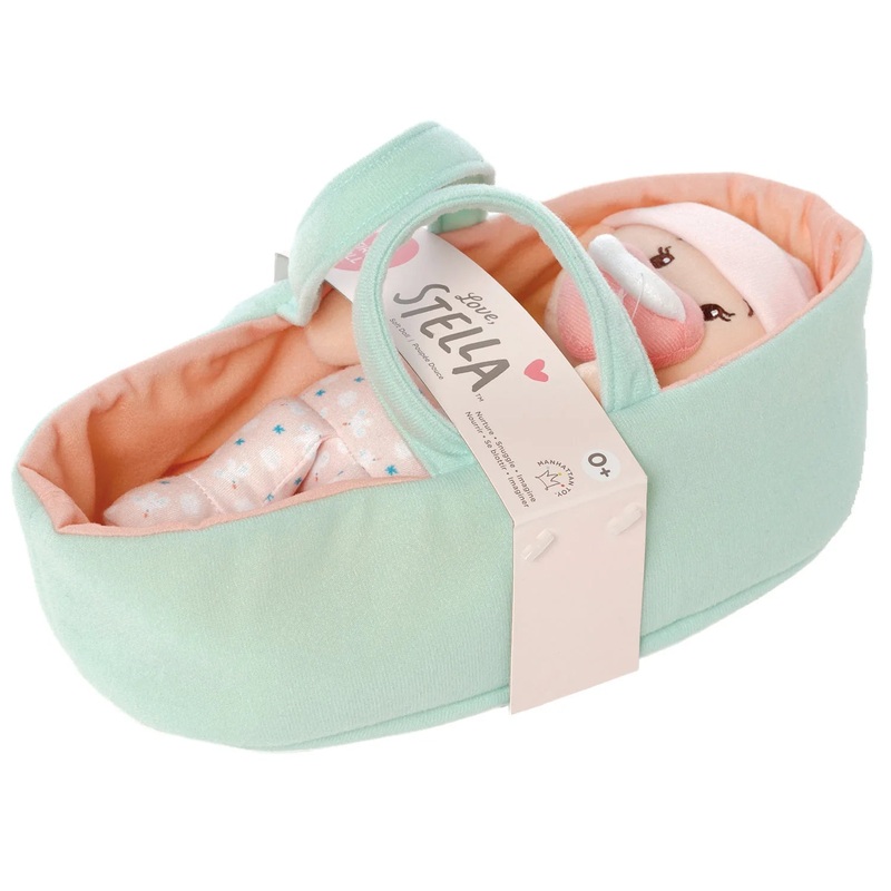 Love Stella My First Doll & Bassinet – Peach