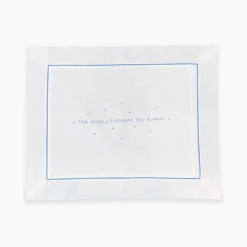 May Angels Surround You Always Pillow – Blue