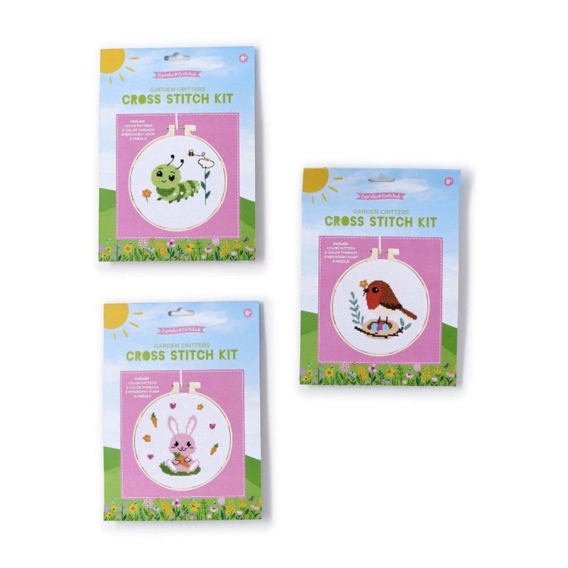 Garden Critters Cross Stitch Embroidery – Assorted