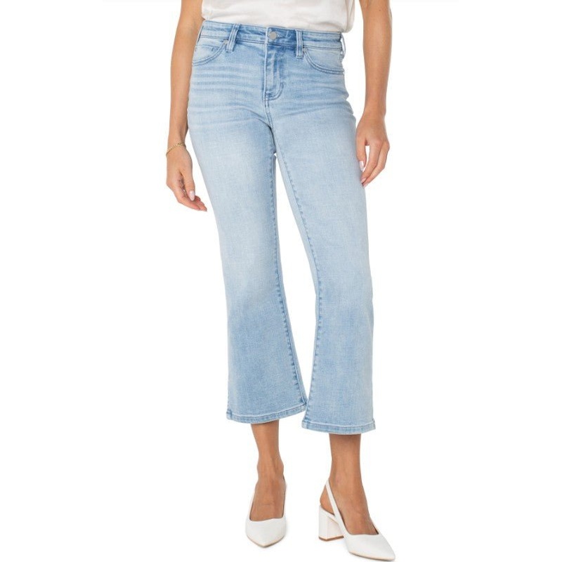 Hannah Cropped Flare w/ Slit Hem – Clarkdale