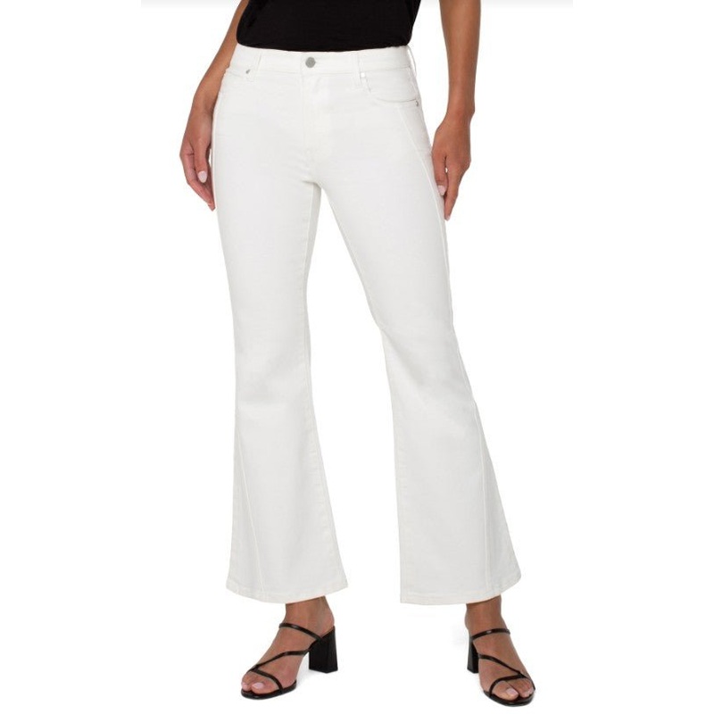 Hannah Flare w/ Seaming – Bone White
