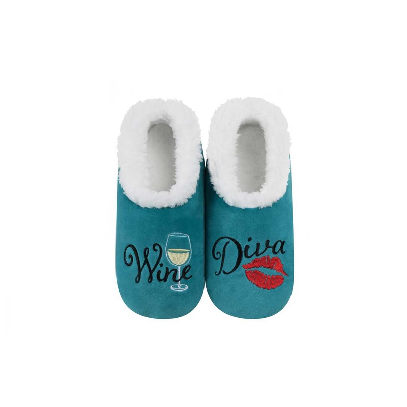 Women’s Soft Plush Pairables – Wine Diva