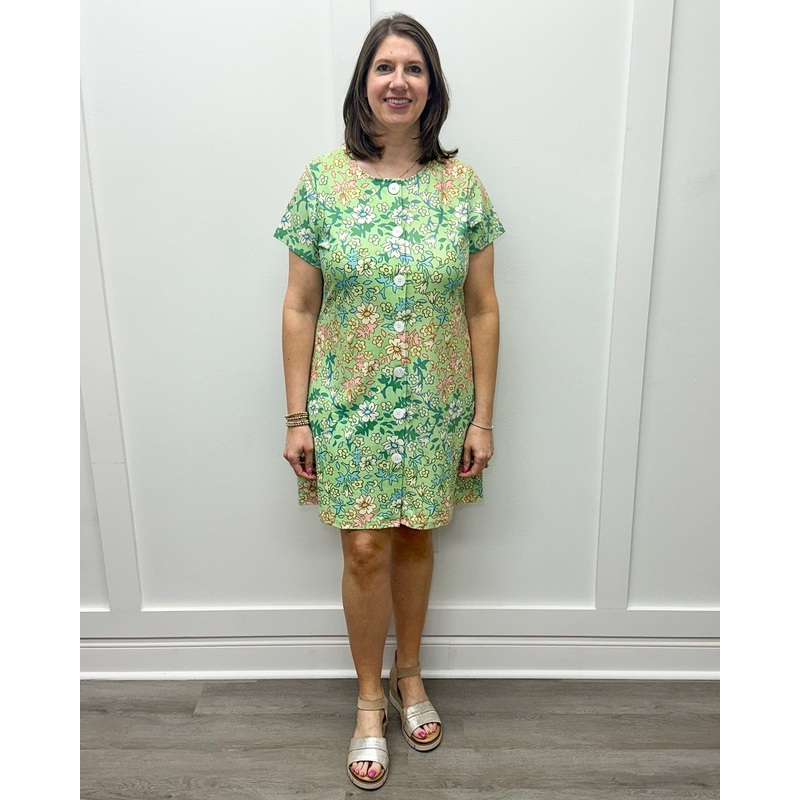 Agnes Dress – Basil Daisy