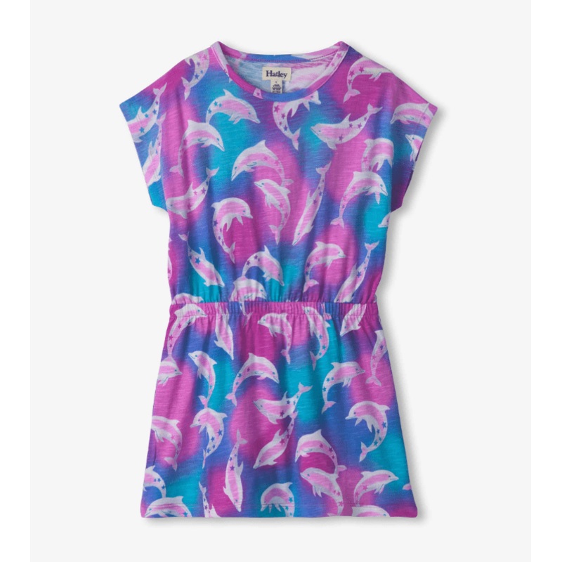 Airbrush Dolphins Relaxed Dress