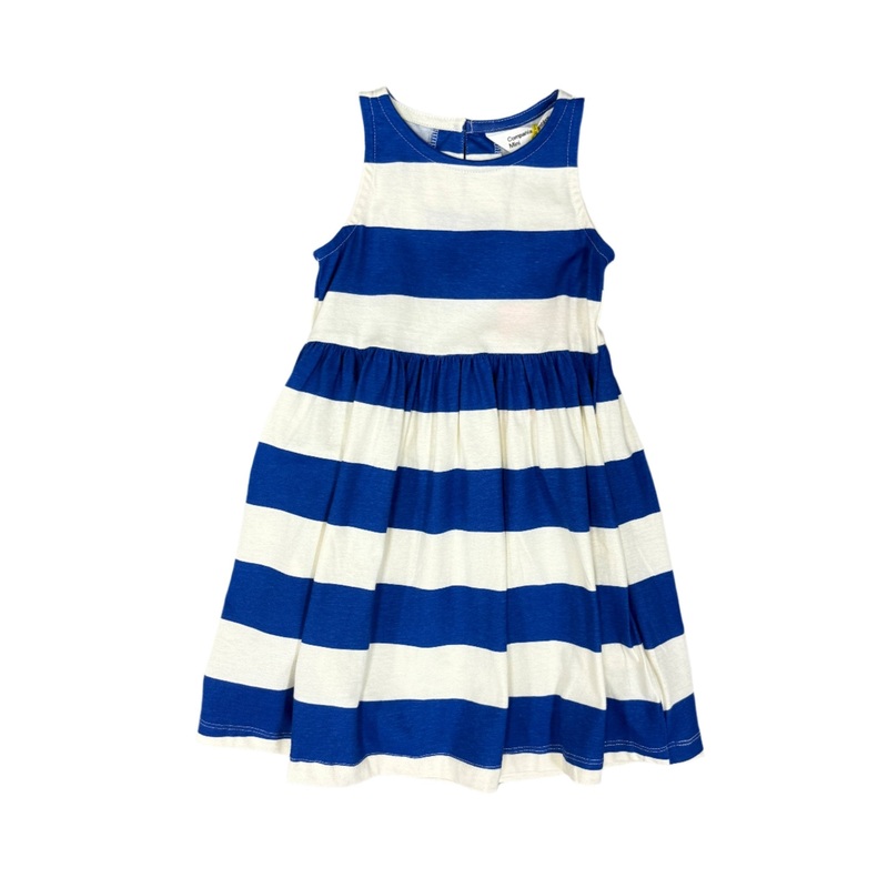 Blue Stripe Sleeveless Dress