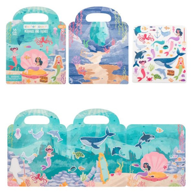 Reusable Stickers Mermaids & Friends