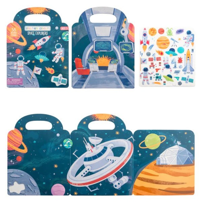 Reusable Stickers Space Explorers