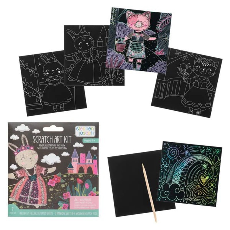 Scratch Art Kit – Bunny/Cat