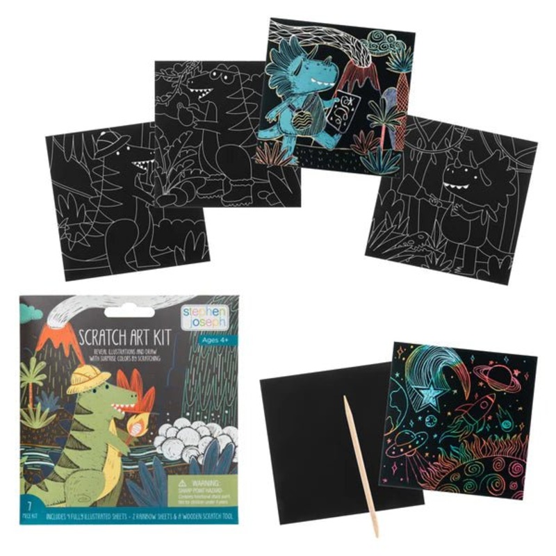 Scratch Art Kit – Dino