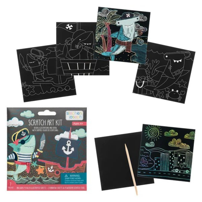 Scratch Art Kit – Shark