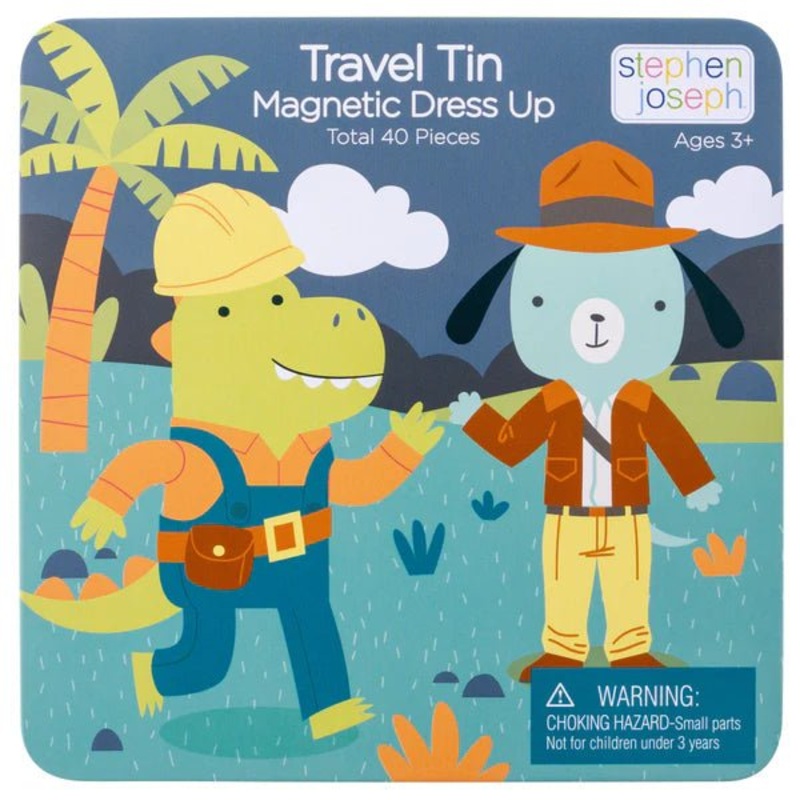 Travel Tin Magnetic Dress Up – Dino & Dog