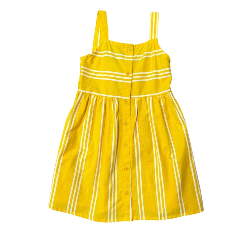 Yellow Striped Tank Top Dress
