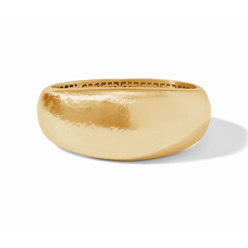 Catalina Statement Hinge Bangle – Gold