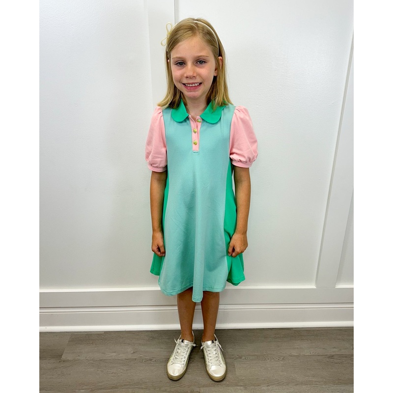 Country Club Dress – Aqua Mix