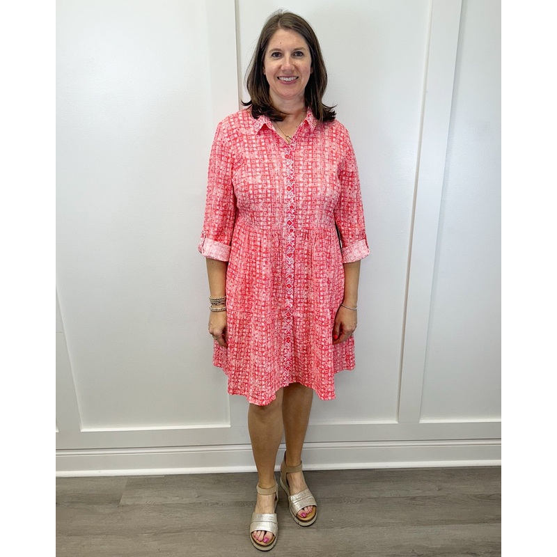 Crinkle Cotton Miami Lanai Dress – Papaya