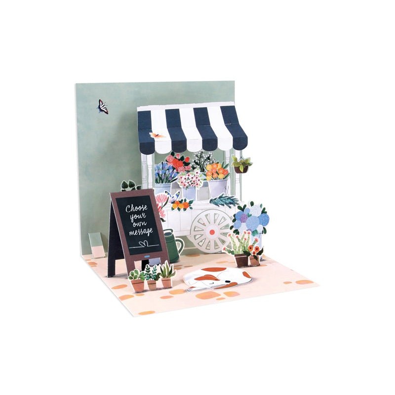 Flower Cart Greeting Card