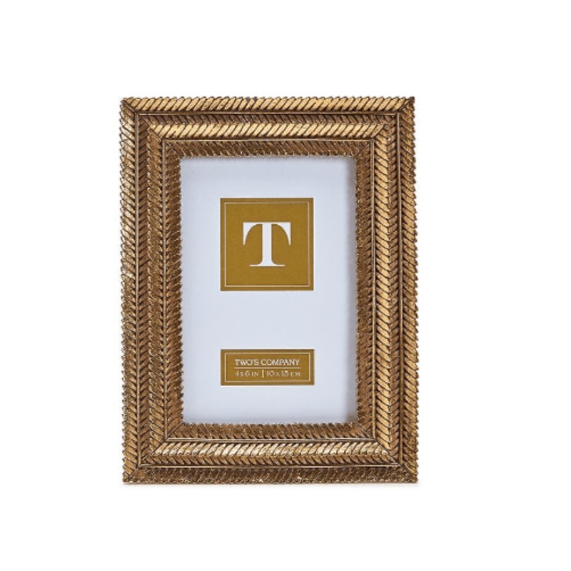Gold Fern 4×6 Photo Frame