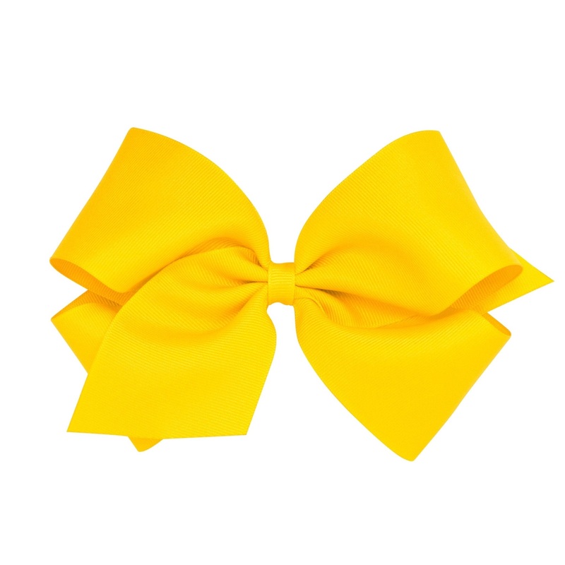 King Grosgrain Bow – Yellow