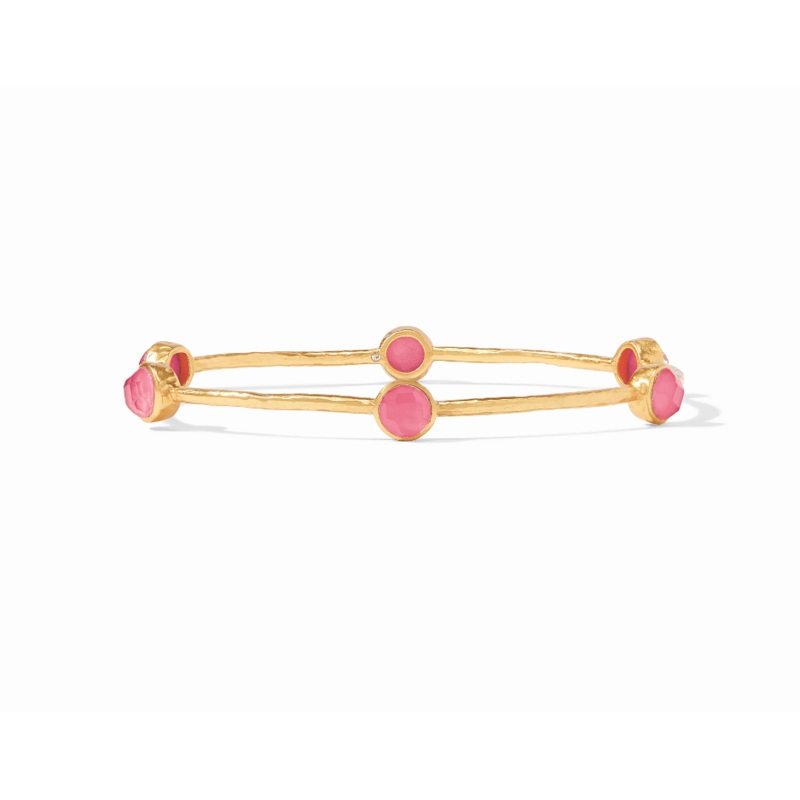 Milano Luxe Bangle Gold Peony Pink – Medium