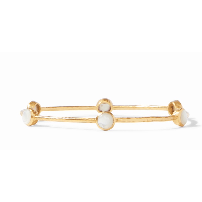 Milano Luxe Bangle – Pearl – Medium