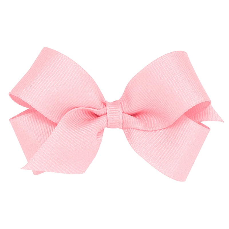 Mini Grosgrain Bow – Light Pink