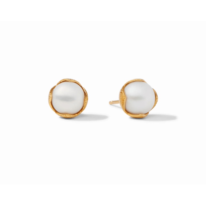 Penelope Stud Gold Pearl – Medium