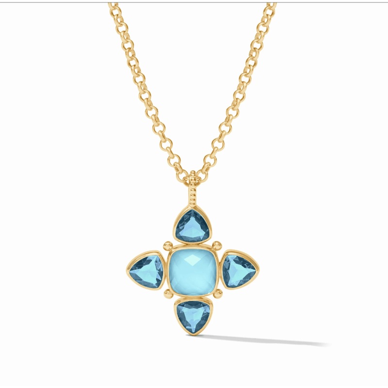 Aquitaine Pendant – Iridescent Capri Blue