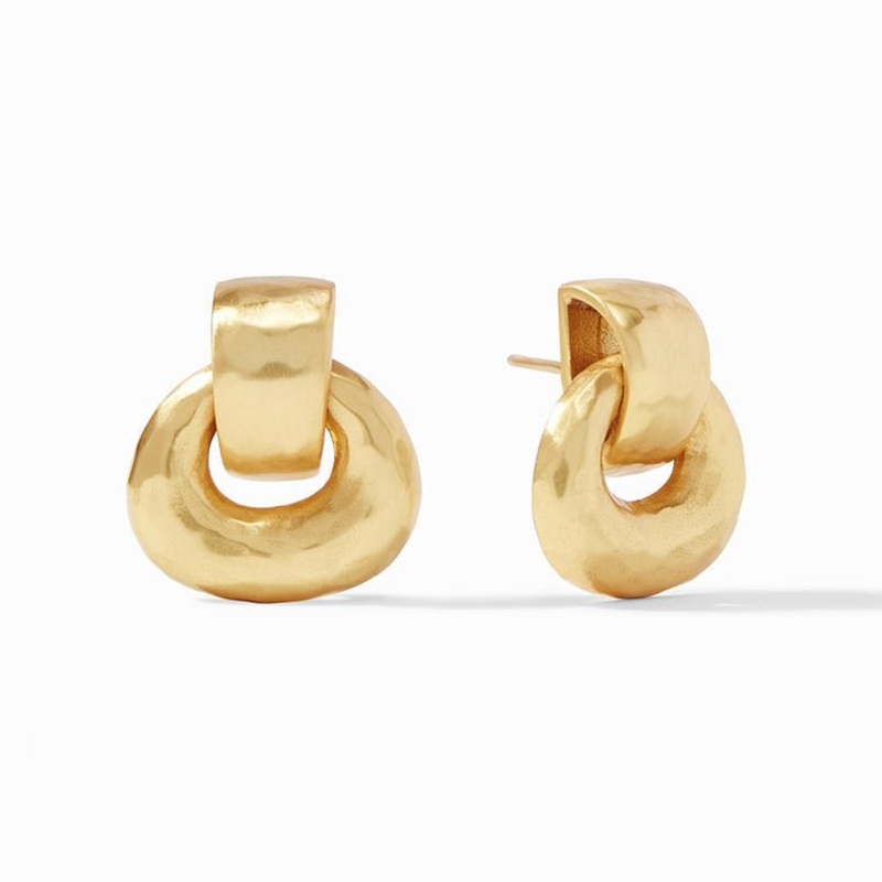 Avalon Demi Doorknocker Earring Gold