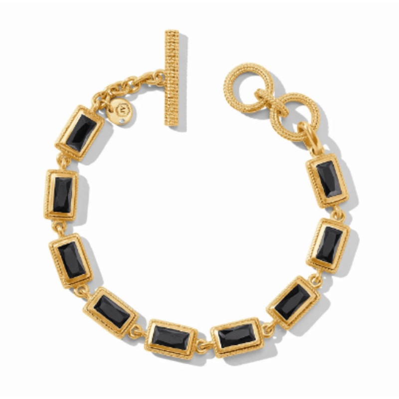 Baguette Tennis Bracelet – Obsidian Black