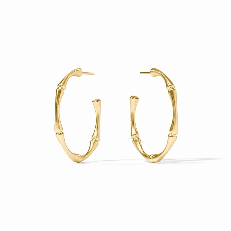 Bamboo Hoop- Gold- Medium
