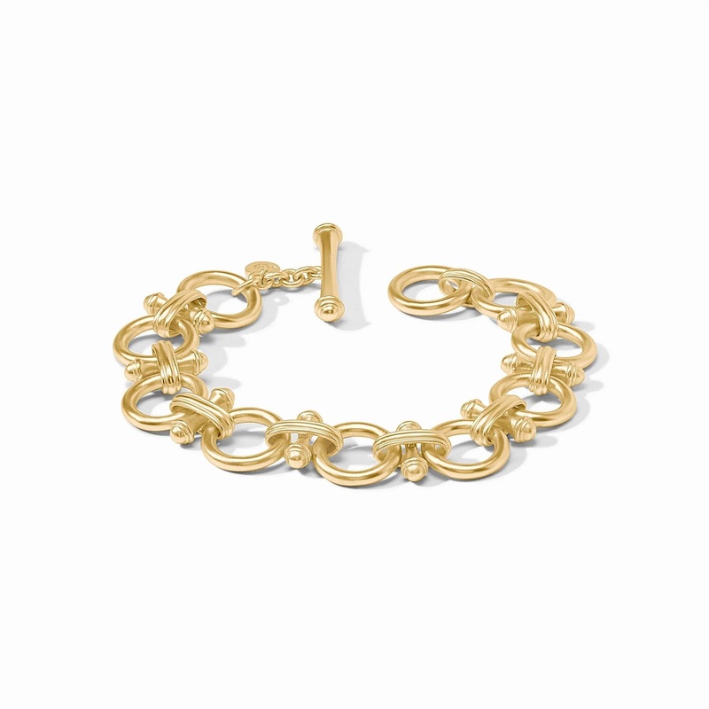 Bamboo Link Bracelet – Gold