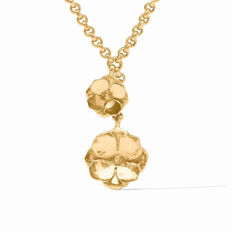 Bloom Lariat Necklace – Gold