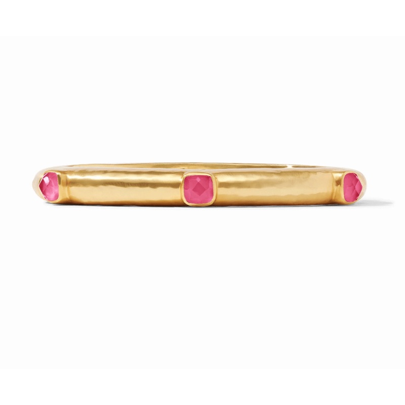 Catalina Hinge Bangle Iridescent Raspberry