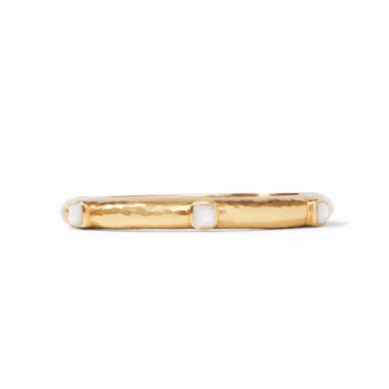 Catalina Hinge Bangle – Mother of Pearl