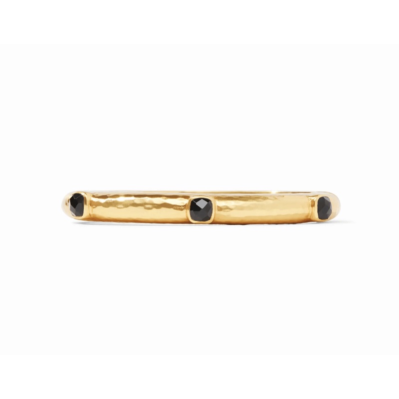 Catalina Hinge Bangle – Obsidian Black