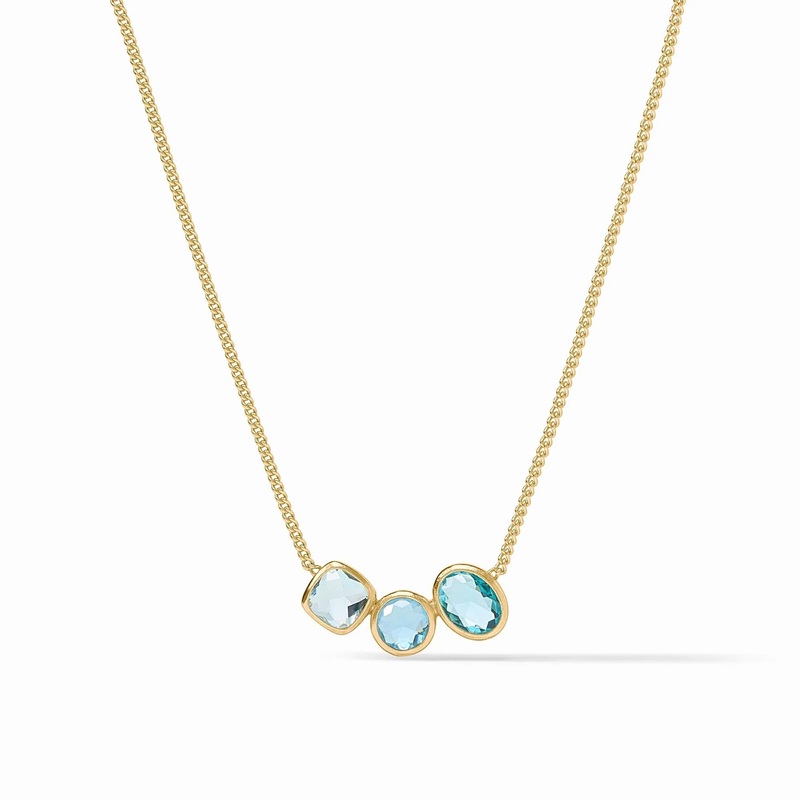Kaleidoscope Delicate Necklace – Bahamian Blue