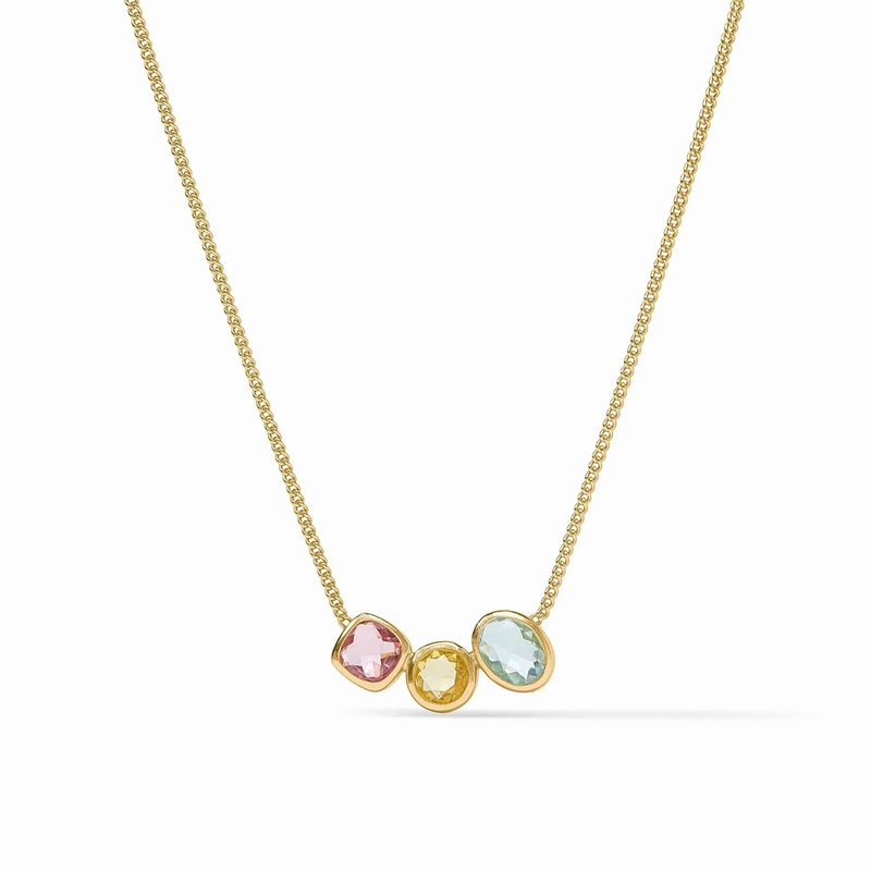 Kaleidoscope Delicate Necklace – Multi Stone
