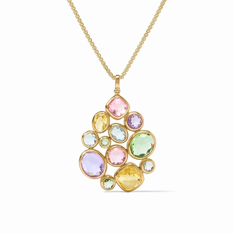 Kaleidoscope Statement Pendant – Multi Stone