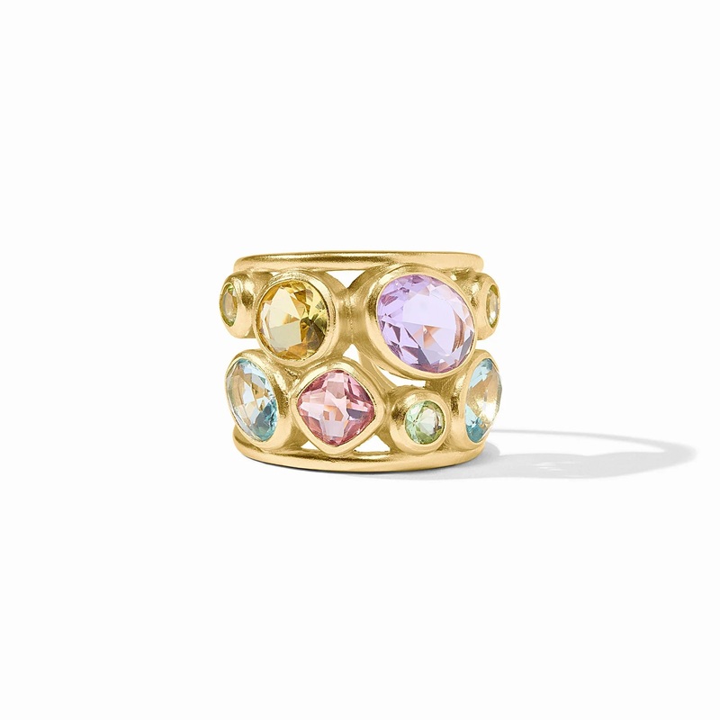 Kaleidoscope Statement Ring – Multi Stone – Size 7